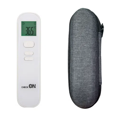 [체크온 국산온도계+파우치 ] 비접촉 온도계 비접촉식 온도측정기