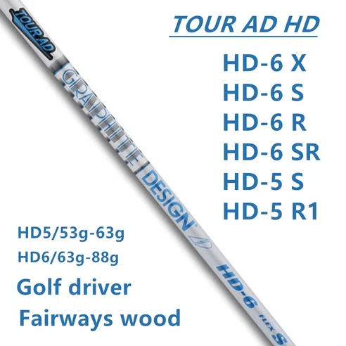골프샤프트 새로운 골프 클럽 샤프트 투어 광고 hd 6 hd 5 그라파이트 골프 우드 샤프트 레귤러 또는 스티프 플렉스 0.335 팁 사이즈 골프 드라이버 샤프트
