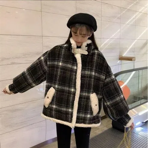 [예쁨시전] 겨울 무스탕 퍼 패널 코트 자켓