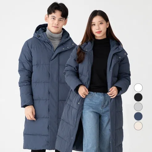 캐럿 남여공용 롱패딩 밴치 코트