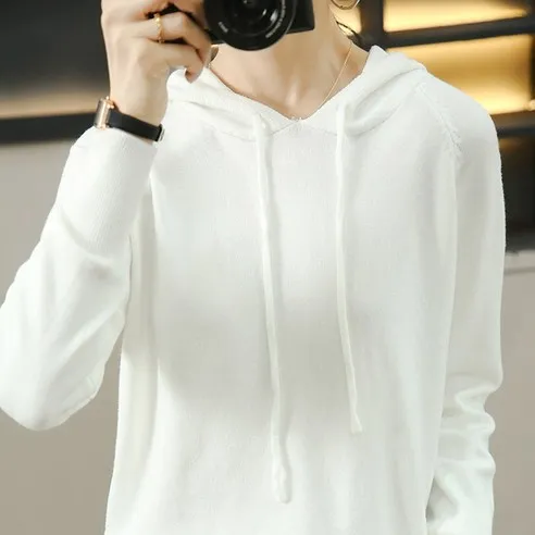 지나홈 여성 후드 니트 1P