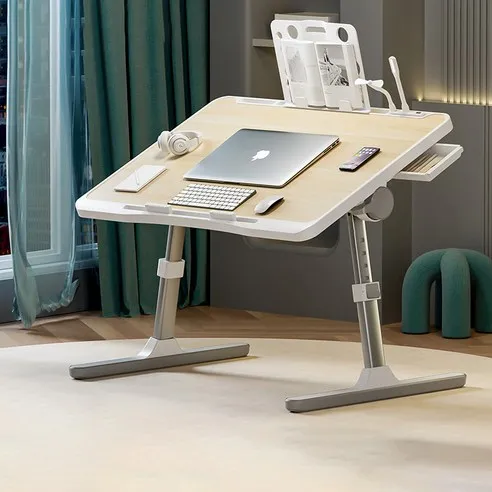 Roomxyd 베드테이블 침대테이블 좌석테이블 노트북책상 침실테이블 거실테이블 높이조절 각도조절 업그레이드버전