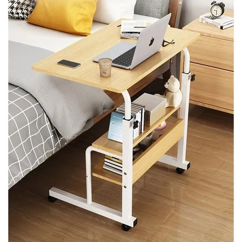 거실 침대 사이드 테이블 쇼파 이동식 높은 높이조절 보조 간이 미니 노트북책상 소형 대형