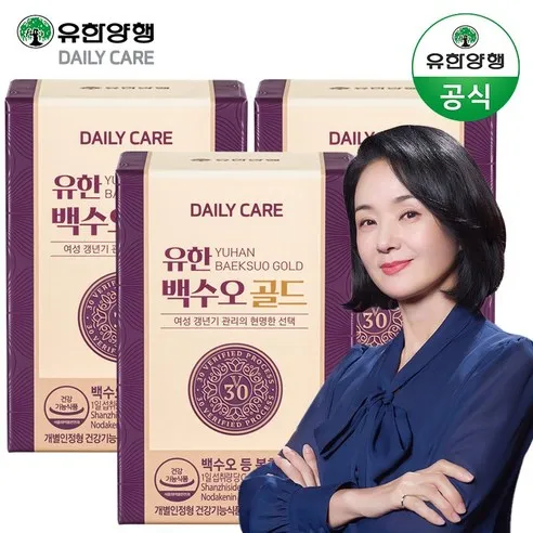 유한양행 유한 백수오 골드 여성 갱년기 60정