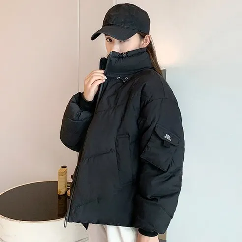 타니즈 하이넥 여성용 숏 패딩점퍼 타빈