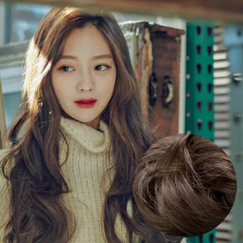 핑크에이지 리플레쉬펌 V라인 4피스 시밀러컬 슈프림사 붙임머리