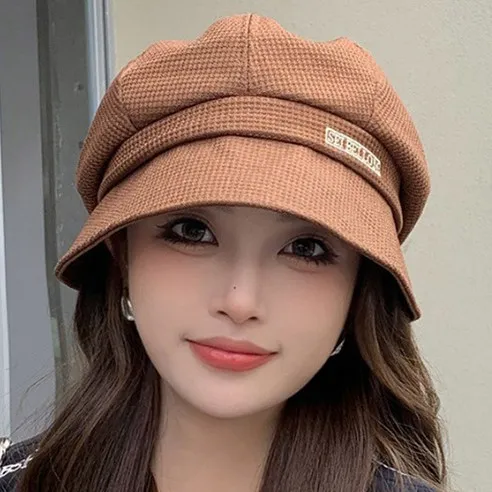 데이즈원 여성 가을 겨울 챙모자 중년 여자 벙거지 두건 비니