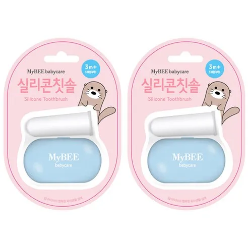 마이비 실리콘 손가락 영유아 칫솔 + 케이스