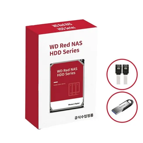 -공식- WD Red Plus 10TB WD101EFBX NAS 하드디스크 (7 200RPM/256MB/CMR)