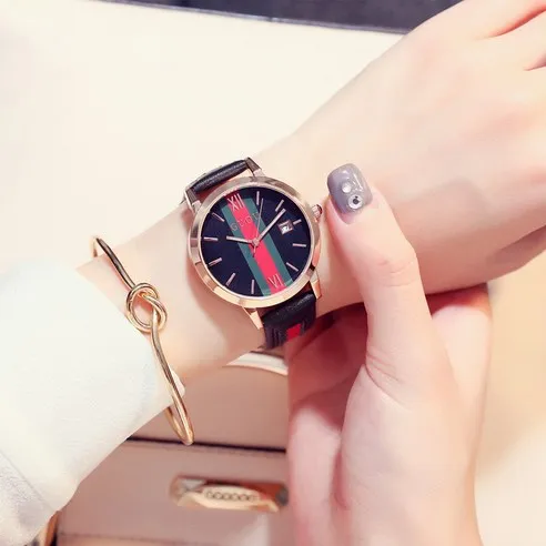 Cogot 여성시계 브랜드 시계 방수 캘린더 쿼츠 시계