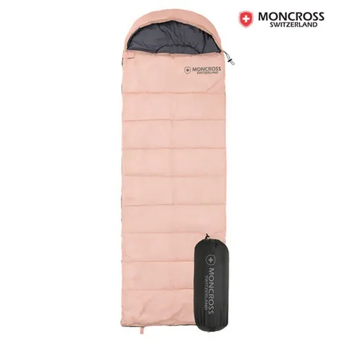몽크로스 라보 사계절 캠핑 침낭 머미형, 핑크, 1개