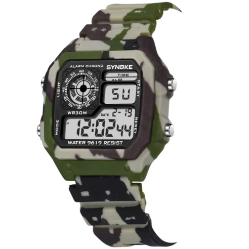 디지털 군인시계 훈련소 준비물 남성 스포츠 전자 손목시계 카모