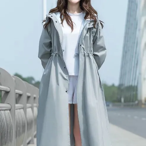 [모사찌] 여자 레인코트 우비 우의 방수 골프 여성용 패션 비옷