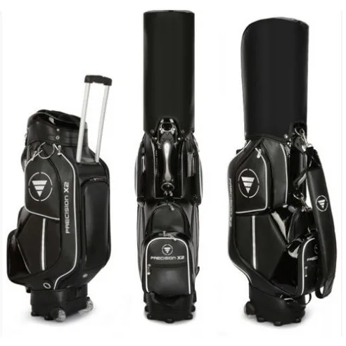 PGM 골프백 바퀴형 캐디백 보스턴백 가방 QB029, 블랙, 1개