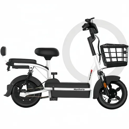 MONTHERIA 성인 전기 자전거 48V 이륜 출퇴근 배달 전동 바이크 B918-01